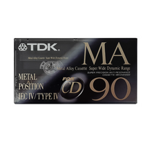  Unrecorded Audio Cassette Tape TDK MA90 (1992-95) Metal Blank (sealed)