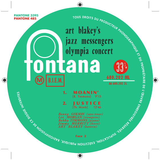 Art Blakey & The Jazz Messengers – Olympia Concert (2LP, 3 sides)