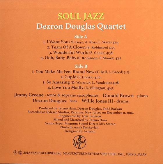 Dezron Douglas Quartet - Soul Jazz  (Japanese edition)