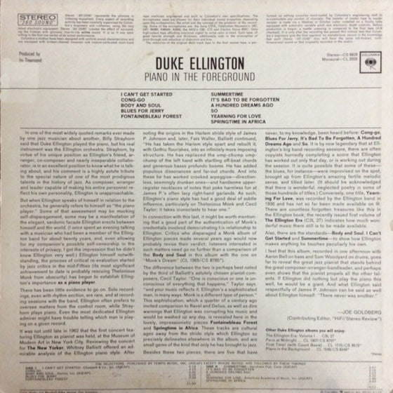 Duke Ellington – Piano In The Foreground (200g)
