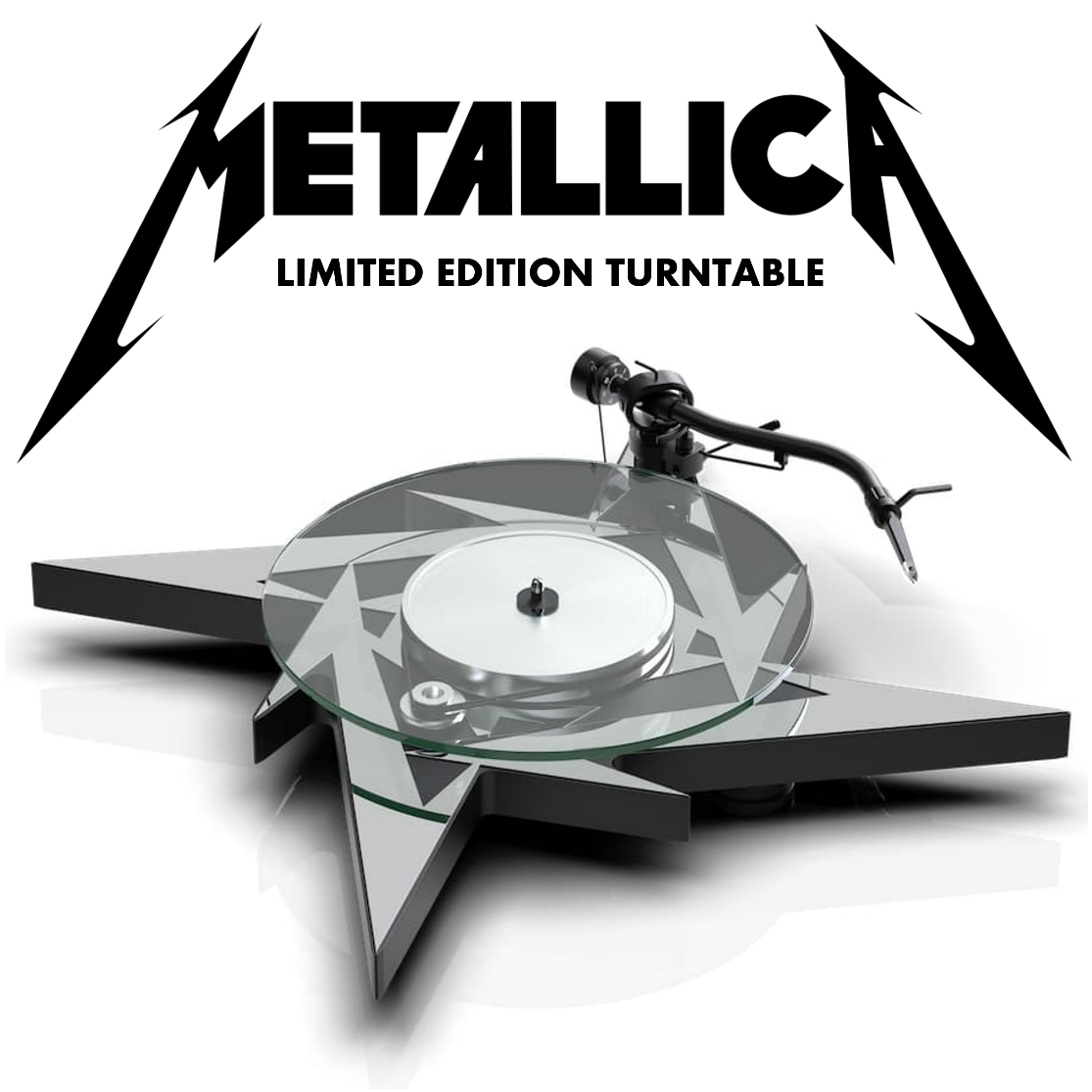 Turntable Pro-ject Metallica Limited Edition (Clamp and dustcover