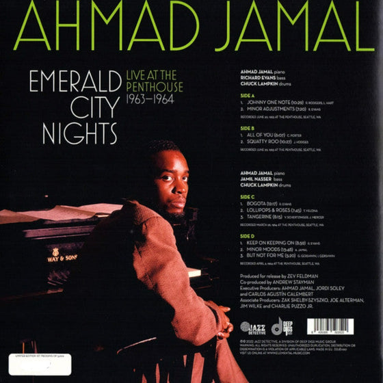 Ahmad Jamal – Emerald City Nights Live At The Penthouse 1963-1964 (2LP)