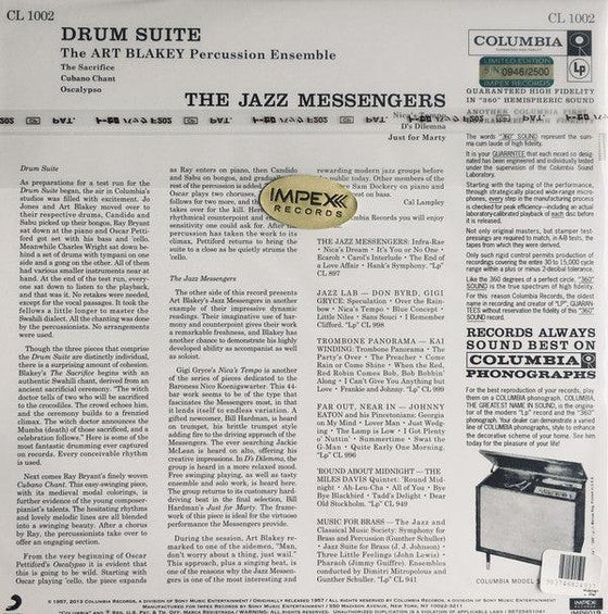 <tc>Art Blakey Percussion Ensemble and The Jazz Messengers - Drum Suite (Mono, Edition numérotée)</tc>