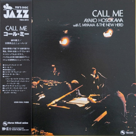 Ayako Hosokawa With T. Miyama & The New Herd – Call Me (Japanese edition)
