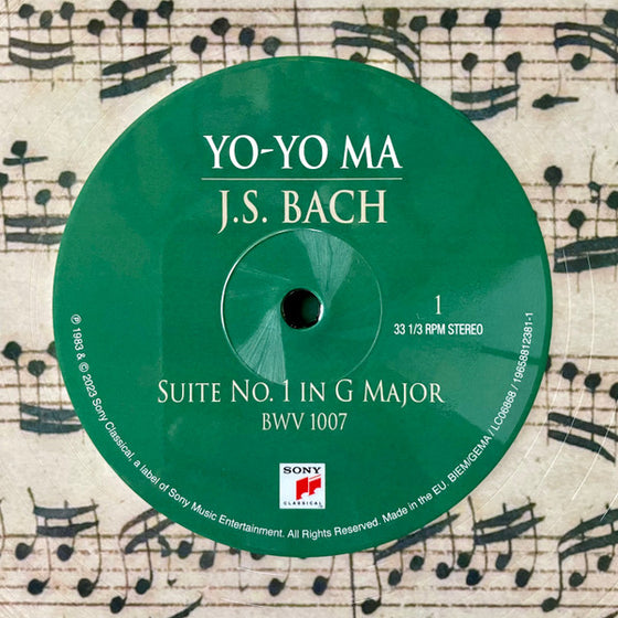 <tc>Bach - 6 Suites for Unaccompanied Cello - Yo-Yo Ma - The 1983 Sessions (3LP, Vinyle avec photo, Edition japonaise)</tc>
