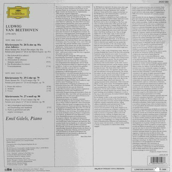Beethoven - Piano Sonata Nos. 25-27 - Emil Gilels