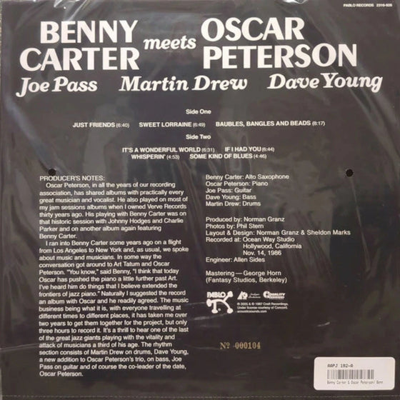 Benny Carter & Oscar Peterson - Benny Carter Meets Oscar Peterson