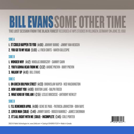 Bill Evans - Some Other Time Volume 2 (2LP, 45RPM, 200g)