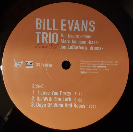 <tc>Bill Evans Trio – Live ‘80 (2LP, Mono, Edition japonaise)</tc>