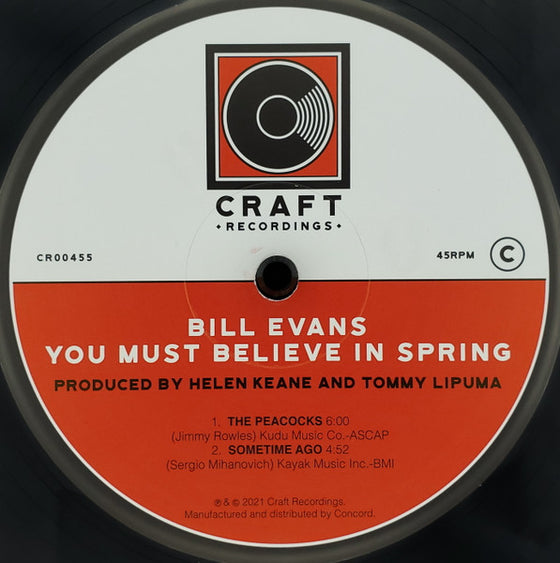 Bill Evans – You Must Believe In Spring (2LP, 45RPM)