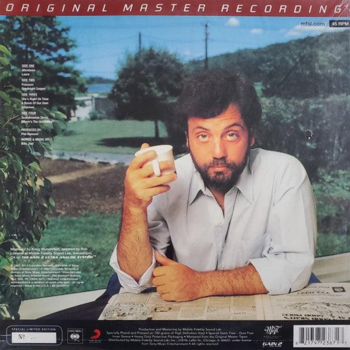 BILLY JOEL THE NYLON CURTAIN 45回転 2LP