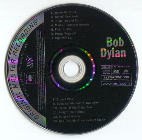 Bob Dylan - Bob Dylan (Hybrid SACD, Mono, Ultradisc UHR)