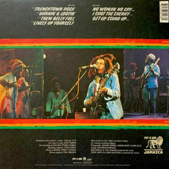 <tc>Bob Marley and The Wailers - Live! (Version Jamaicaine Originale)</tc>