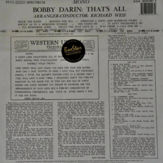 Bobby Darin – That's All 