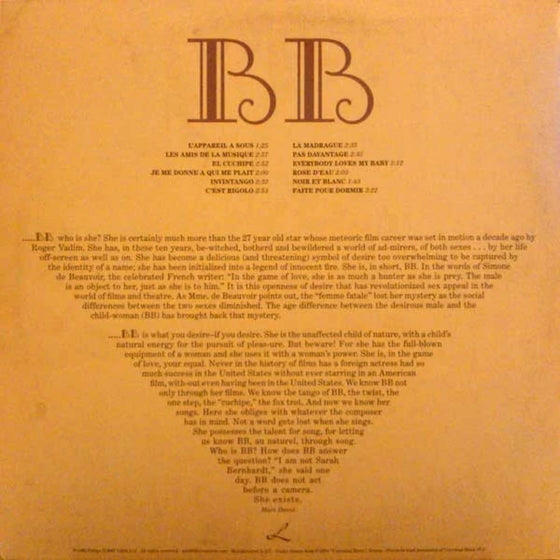 Brigitte Bardot – Brigitte Bardot Sings