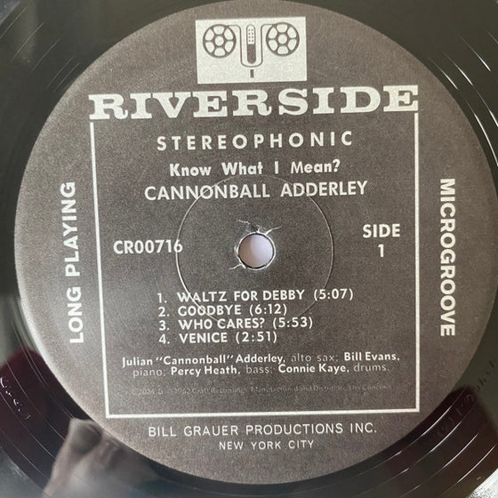 Cannonball Adderley With Bill Evans – Know What I Mean ? AUDIOPHILE