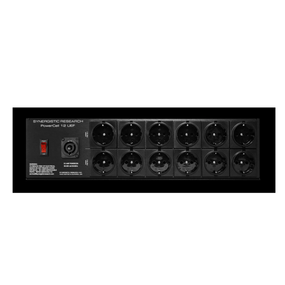 Pre-owned Power Conditioner - Synergistic Research Power Cell12 UEF SE with power cord Atmoshere X level3 Europe - Audiophile