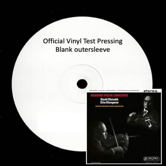Brahms - David Oïstrakh, Otto Klemperer, French National Radio Orchestra – Violin Concerto (Test Pressing) - Audiophile