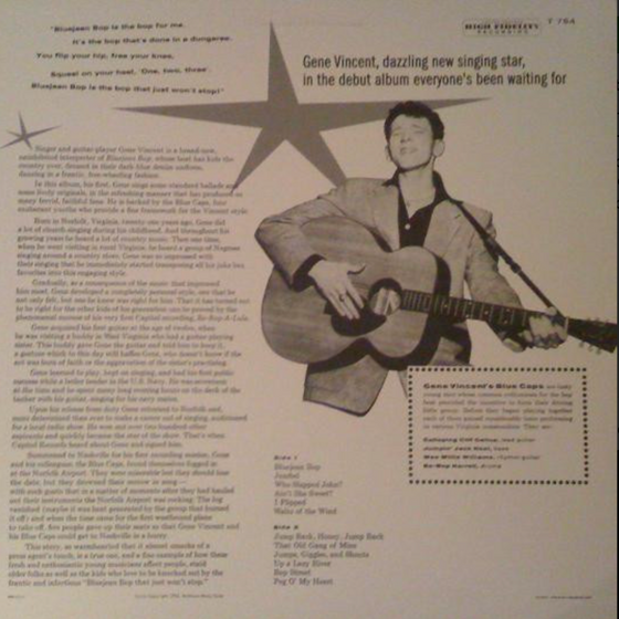Gene Vincent & His Blue Caps – Bluejean Bop - Rarity - Audiophile