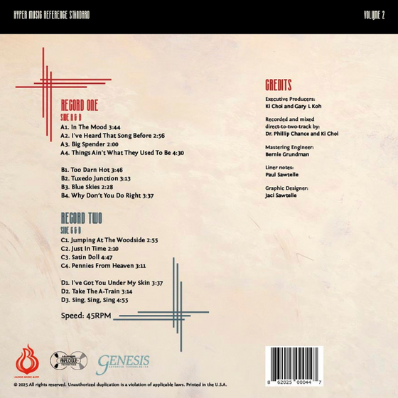 The Paul Sawtelle Big Band Live at Pacific Audio Fest  (Numbered Edition, 2LPs, 45RPM, Direct to Tape One-Step)