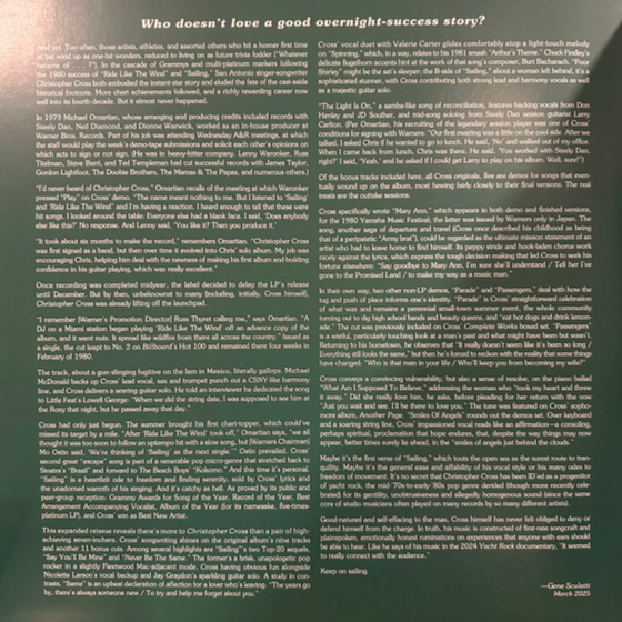 Christopher Cross - Christopher Cross (2LP) - Audiophile