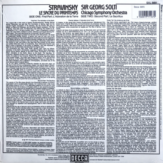 Stravinsky, Chicago Symphony Orchestra, Sir Georg Solti – Le Sacre Du Printemps - Audiophile
