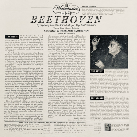 Beethoven, Vienna State Opera Orchestra – Symphony No. 3 In E Flat Major, Op. 55 ("Eroica") - Audiophile