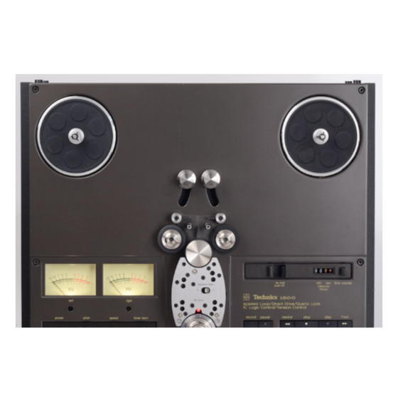 Pre-owned Reel to Reel 2 tracks/4 tracks - Technics RS1500 – AudioSoundMusic
