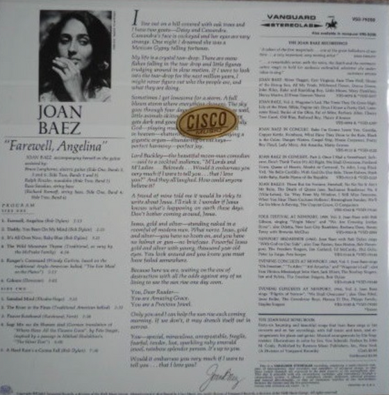 Joan Baez - Farewell, Angelina