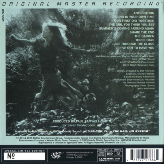 Carly Simon – Anticipation (Hybrid SACD) - Audiophile