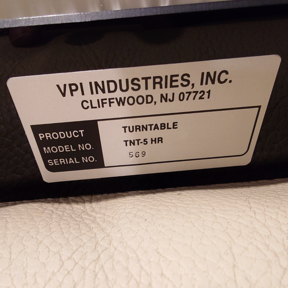Pre-owned Turntable VPI TNT5 HR +RIM DRIVE+ JMW 12.5 + regulator SDS+VPI RING+VPI CLAMP - Audiophile