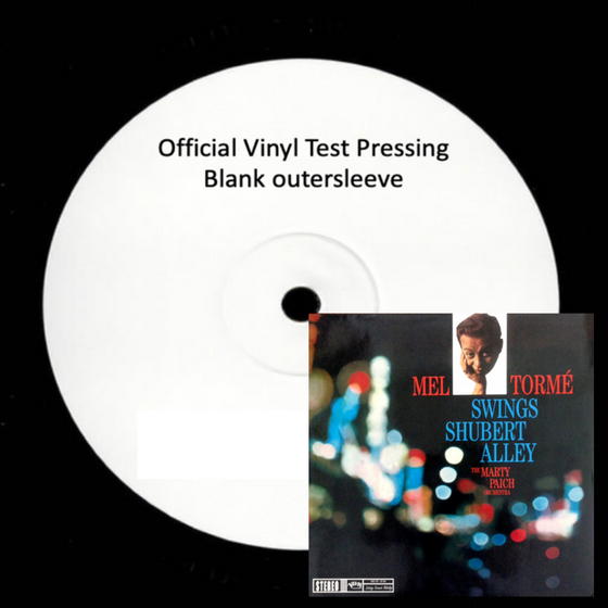 Mel Tormé, Marty Paich Orchestra – Swings Shubert Alley (Test Pressing) - Audiophile Vinyl