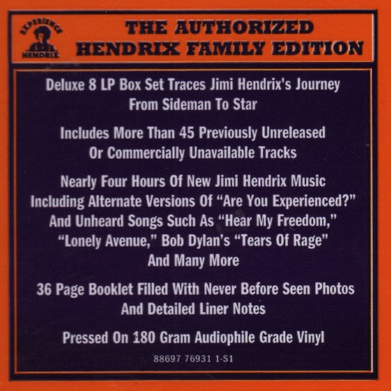 Jimi Hendrix – West Coast Seattle Boy: The Jimi Hendrix Anthology (8LP Box Set, Numbered Limited Edition) - RARITY - Audiophile 