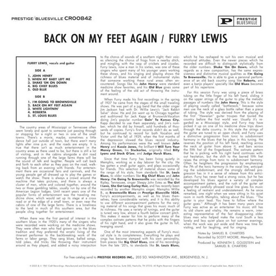 Furry Lewis - Back On My Feet Again  (Remastered) - Audiophile