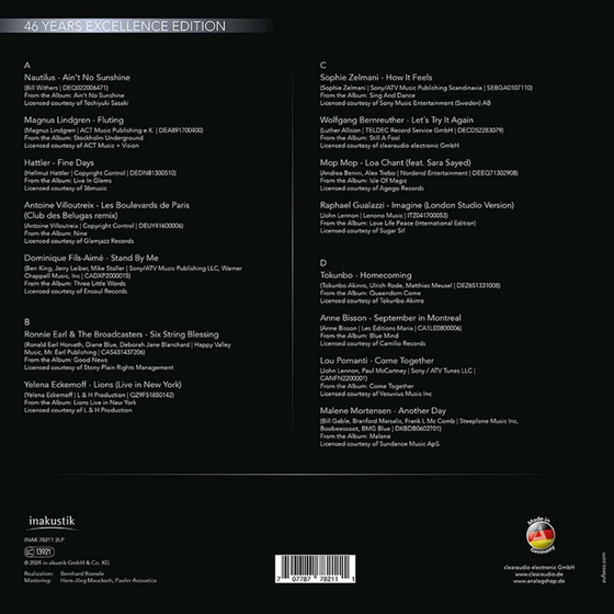 Clearaudio: 46 Years Excellence Edition (2LP, 33RPM, DMM) - Audiophile