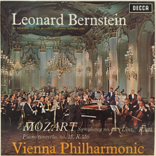  Leonard Bernstein / Mozart, Vienna Philharmonic – Symphony No. 36 "Linz," K.425 / Piano Concerto No. 15, K.450 (Label Speakers Corner) - RARITY - Audiophile