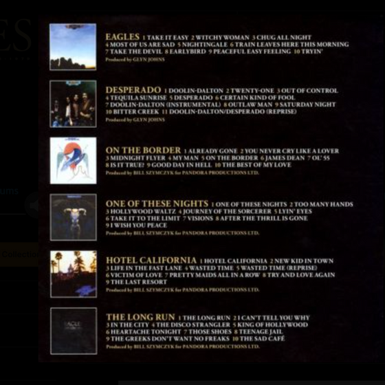 Eagles – The Studio Albums 1972-1979  (Box Set, 6LP, Compilation, Numbered Edition)- RARITY - Audiophile