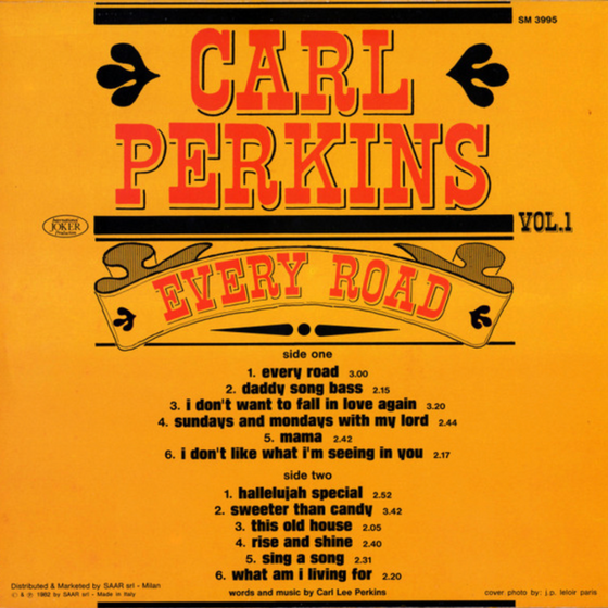 Carl Perkins – Vol.1 "Every Road" - Audiophile