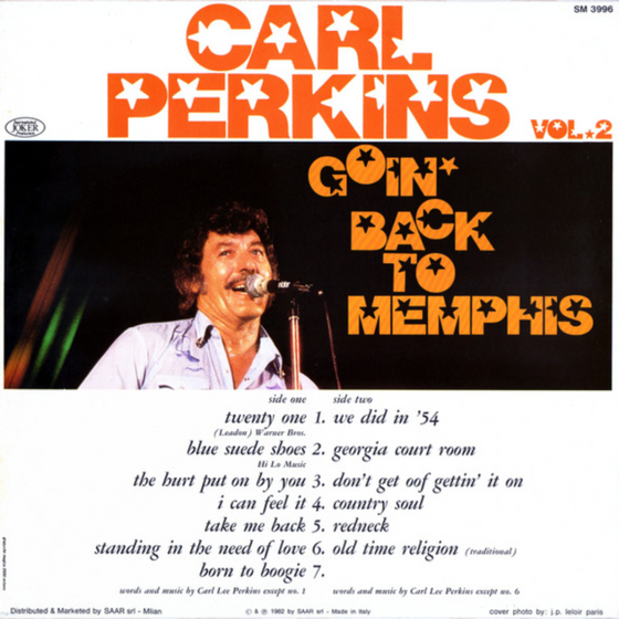 Carl Perkins – Vol.2 Goin' Back To Memphis - RARITY - Audiophile