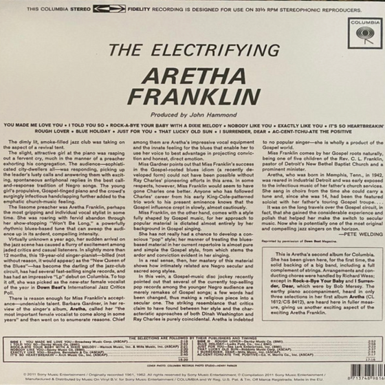 Aretha Franklin - The Electrifying Aretha Franklin - RARITY - Audiophile