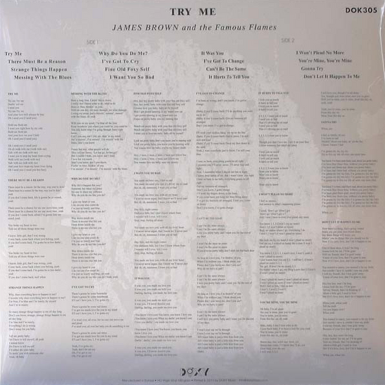 James Brown And His Famous Flames – Try Me! (1LP & 1CD) - RARITY - Audiophile
