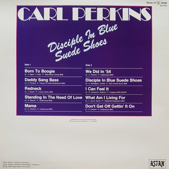 Carl Perkins – Disciple In Blue Suede Shoes - RARITY - Audiophile