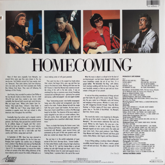 Class Of '55, Carl Perkins, Jerry Lee Lewis, Roy Orbison, Johnny Cash – Memphis Rock & Roll Homecoming- RARITY - Audiophile