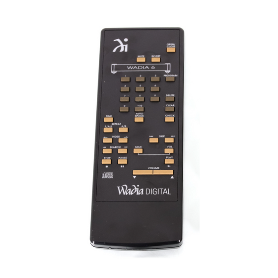 Pre-owned CD Player WADIA Model 6 (with remote control)