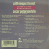 Oscar Peterson Trio And Orchestra ‎– With Respect To Nat (CD, Japanese Edition)- Audiophile