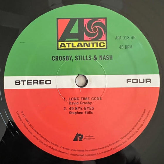 Crosby, Stills and Nash - Crosby, Stills & Nash (2LP, 45RPM)