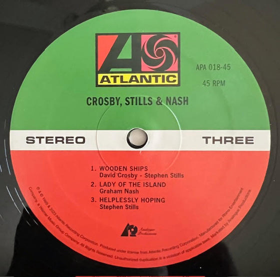 <tc>Crosby, Stills and Nash - Crosby, Stills & Nash (2LP, 45 tours)</tc>