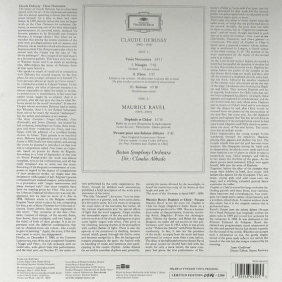 Debussy – Nocturnes / Ravel - Daphnis et Chloé & Pavane pour une infante défunte - Claudio Abbado and The Boston Symphony Orchestra
