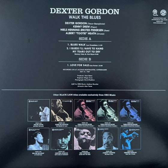 Dexter Gordon – Walk The Blues (Blue vinyl)