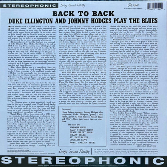 Duke Ellington and Johnny Hodges - Back to Back